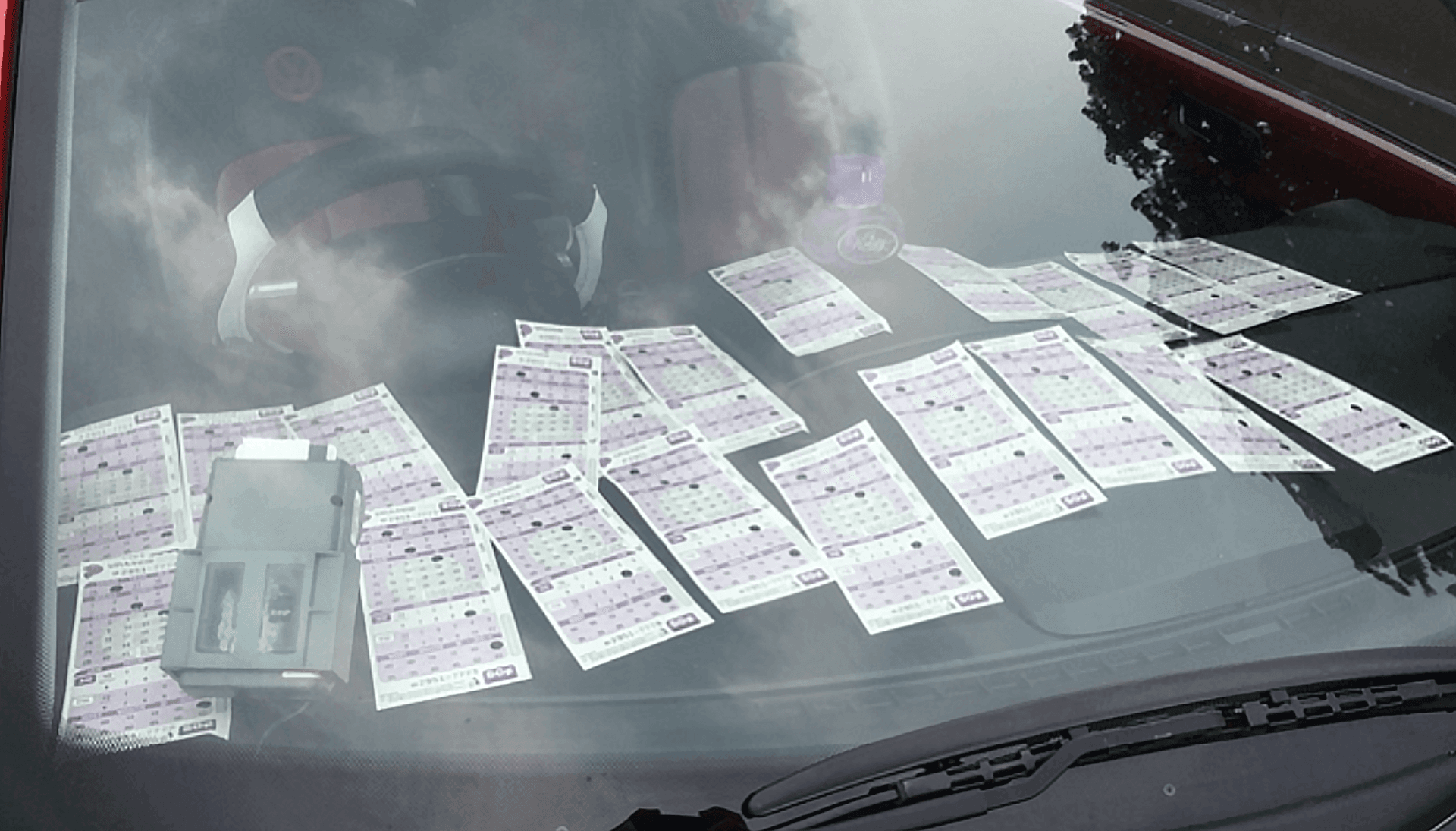 Each coupon cover 30 mins of parking - how your car's dashboard will look like if you park for 10 hours