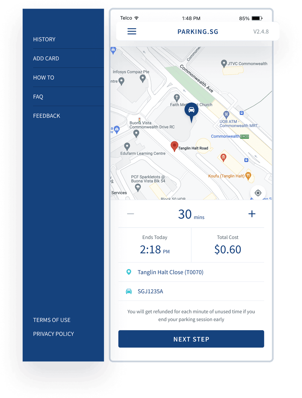 Parking as main action